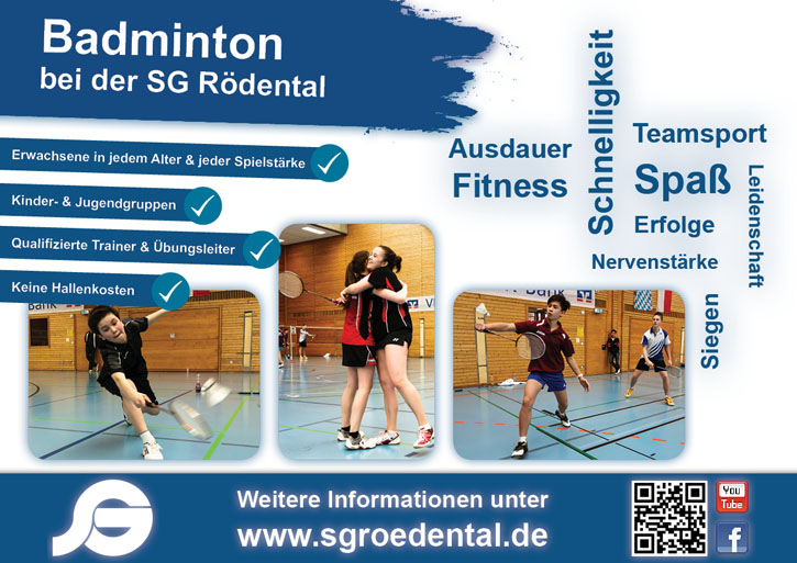 Badminton Plakat